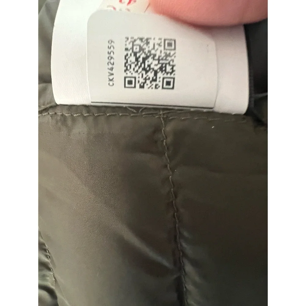 The North Face Mens Green Hooded Puffer Jacket XL Full Zip 550 Down